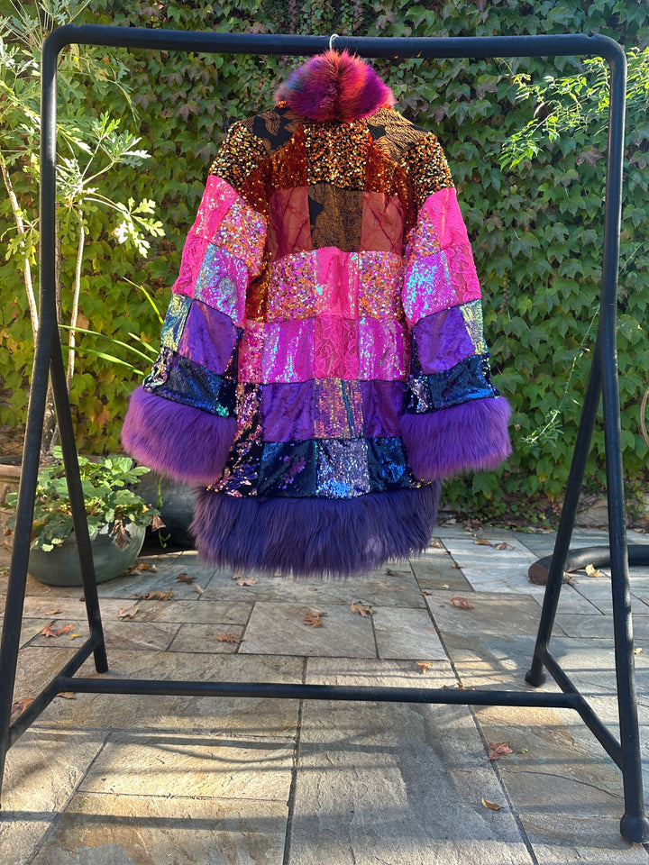 Sunset Midi Patchwork robe