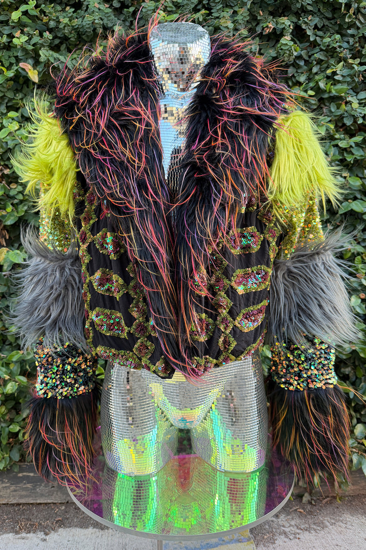 Deep Moss Cropped Coat