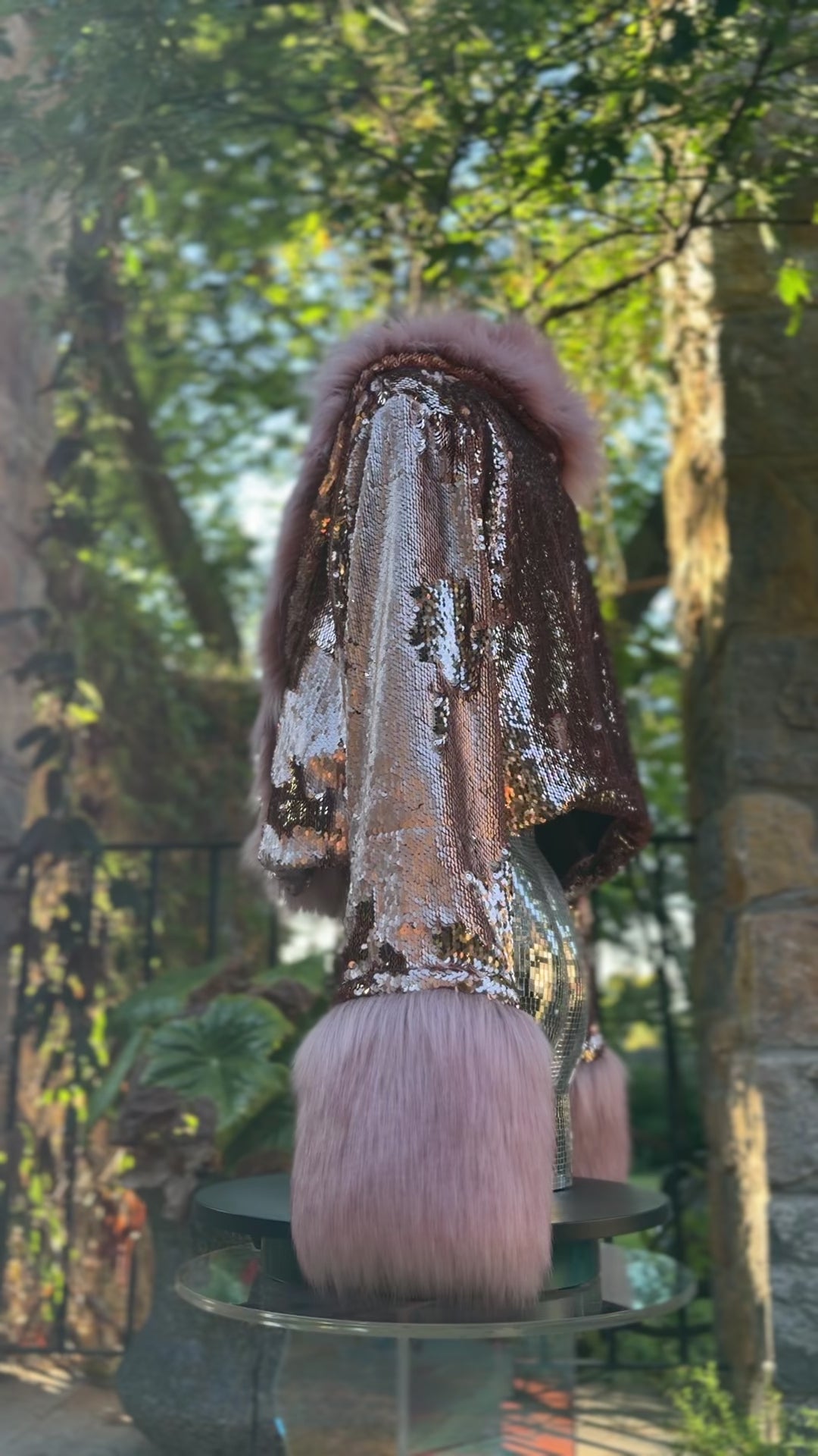 Champagne Shimmer Crop Jacket 1/1