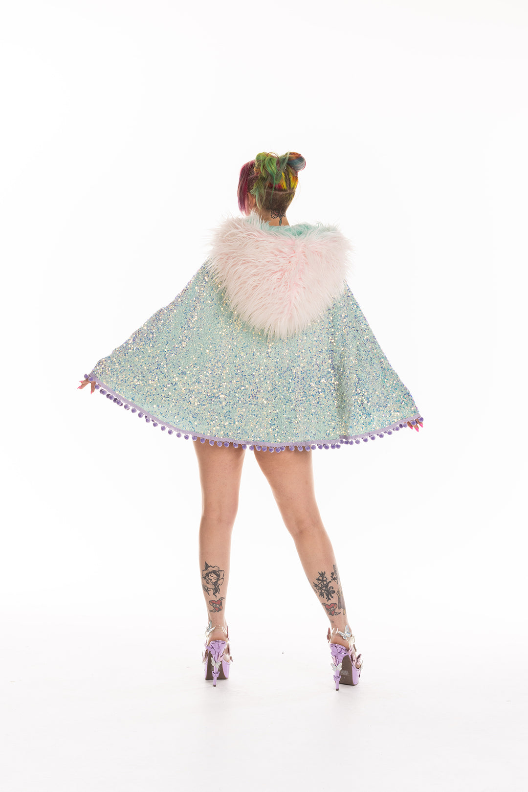 FLOWER POWER CAPE - MINT *ONE OF A KIND*